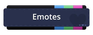 Emotes Panel from Polysexual Pride Panel Theme.